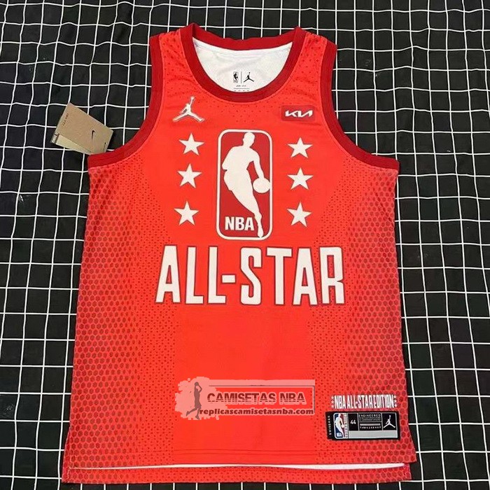 Camiseta All Star 2022 Los Angeles Lakers LeBron James NO 6 Granate.